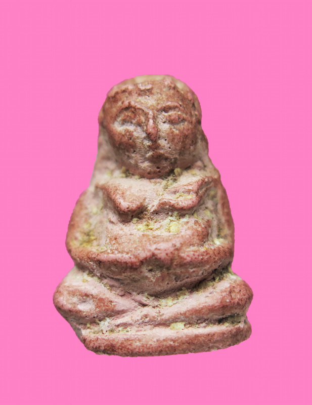 พระสังกัจจาย ลอยองค์ สูงประมาณ 1 นิ้ว เนื้อผง สีหมาก 