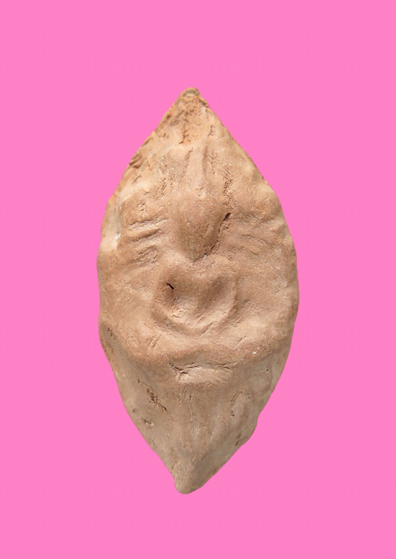 พระพิมพ์ใบไม้ เนื้อดิน 