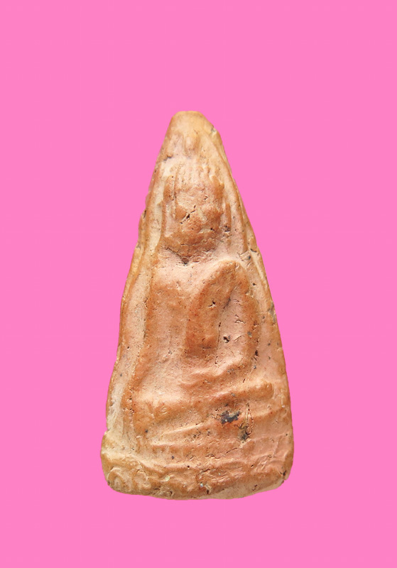 พระเนื้อดินพิมพ์ท่ามะปรางค์ หลวงพ่อทวี วัดโรงช้าง ปี 2499  จังหวัดพิจิตร