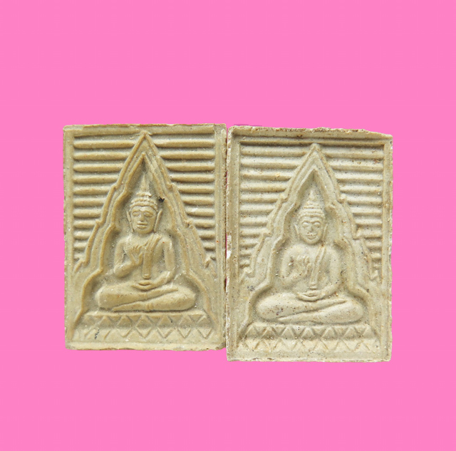 พระผงของขวัญ ปากน้ำ รุ่น6  2 องค์