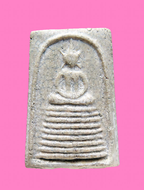 สมเด็จฐานเก้าชั้น หลังยันต์ 4 แถว