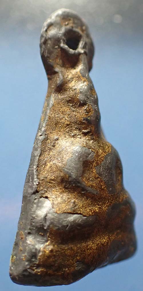 พระพุทธ หลวงพ่อดำ วัดกุฎี ปราจีนบุรี พ.ศ.๒๔๔๓ ตะกั่วลงบรอนซ์ทอง+บัตรรับรองพระแท้*183