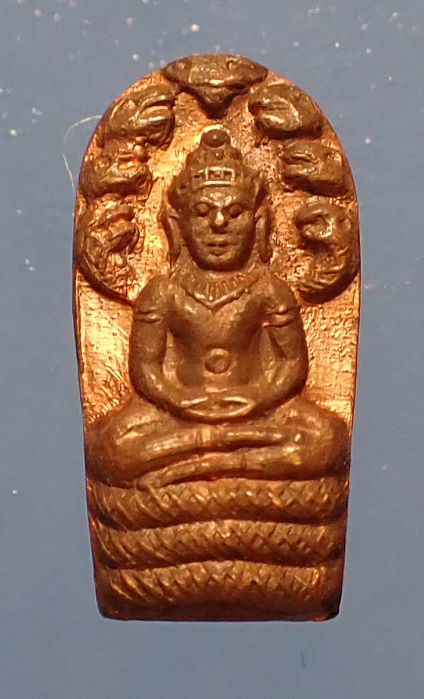 พระนาคปรกใบมะขาม รุ่นแรก ปี 2521 สภาพผิวไฟร้อนแรงแชมป์ประเทศไทย+บัตรรับรองพระแท้*190