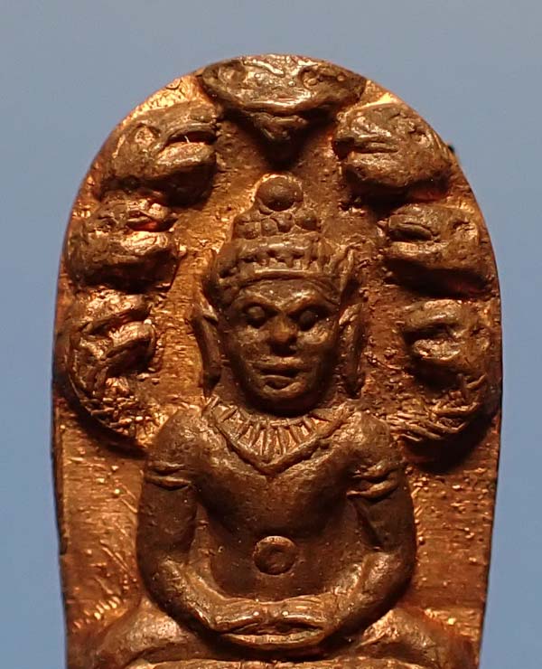 พระนาคปรกใบมะขาม รุ่นแรก ปี 2521 สภาพผิวไฟร้อนแรงแชมป์ประเทศไทย+บัตรรับรองพระแท้*190