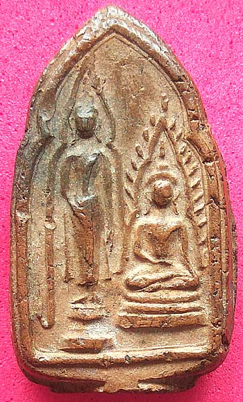 *พระกรุวัดบางยี่หน สุพรรณบุรี พิมพ์พุทธชินราช หลังพระสอง เนื้อดิน*