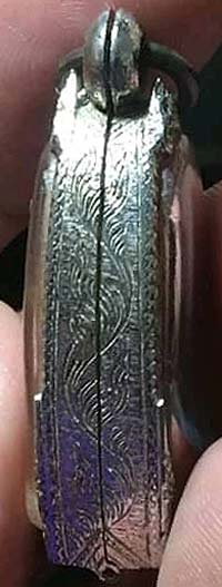 *พระอุปคุตสองหน้า เนื้อชินเขียว กรุวังบัว เพชรบุรี*