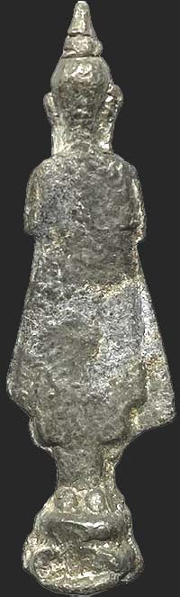 พระกรุวัดเลียบ สะพานพุทธ กทม. ปางยืนห้ามสมุทร เนื้อชิน