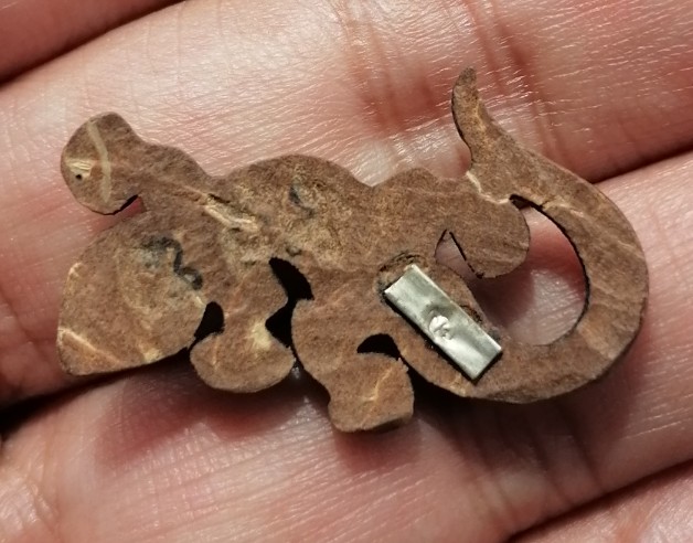 จิ้งจกดวงดี กะลาตาเดียวแกะ หลวงปู่หนูเพชร วัดป่าภูมิทักษ์ จ.สกลนคร โค๊ตเงิน เคาะเดียว