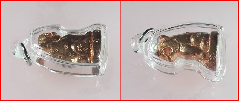 เสือโห หลวงพ่อตี๋ วัดบางคณฑีใน จ.สมุทรสงคราม เนื้อทองแดง พร้อมเลี่ยม