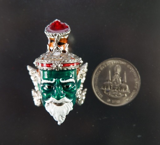 เศียรพ่อพ่อแก่บันดาลทรัพย์ หลวงพ่อพัฒน์ วัดห้วยด้วน จ.นครสวรรค์ เนื้ออัลปาก้า พ่อแก่ลงยาสี สวยครับ