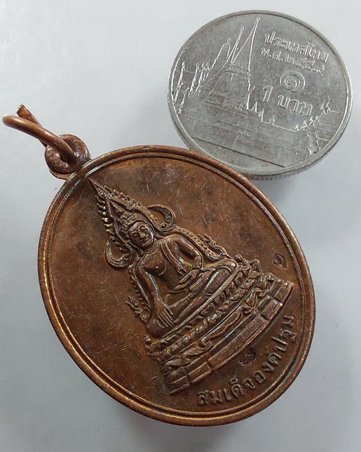 " เหรียญ สมเด็จองค์ปฐม พระอาจารย์จิ สมจิตฺโต วัดหนองหว้า จ.เพชรบุรี ไตรมาส ปี 2549 ตอก 2 โค๊ตครับ "