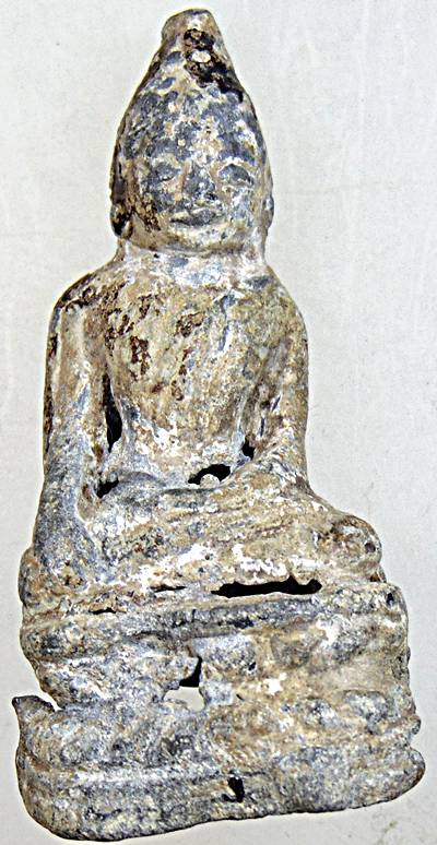 พระแก้บน เนื้อตะกั่วสนิมแดง