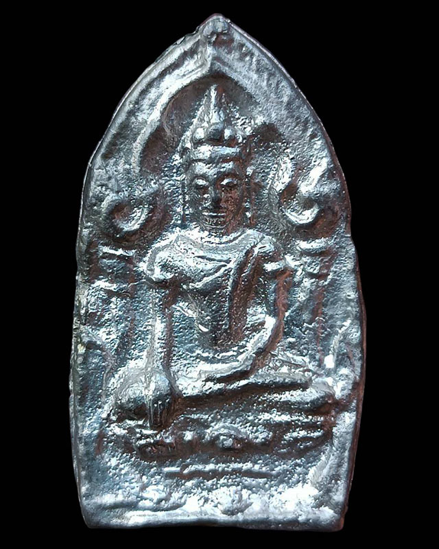 11.พระยอดขุนพลหล่อพิมพ์อยุธยา หลวงพ่อฑูรย์ วัดโพธินิมิตร เนื้อชิน พ.ศ. 2527 สูง 5 ซ.ม. สร้างจากเนื้อ