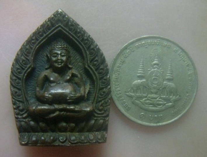 **เบาๆ**เหรียญหล่อ พระสังกัจจายเจ้าสัว มหาโชค มหาลาภ วัดใหม่ปิ่นเกลียว จ.นครปฐม**สวยๆ