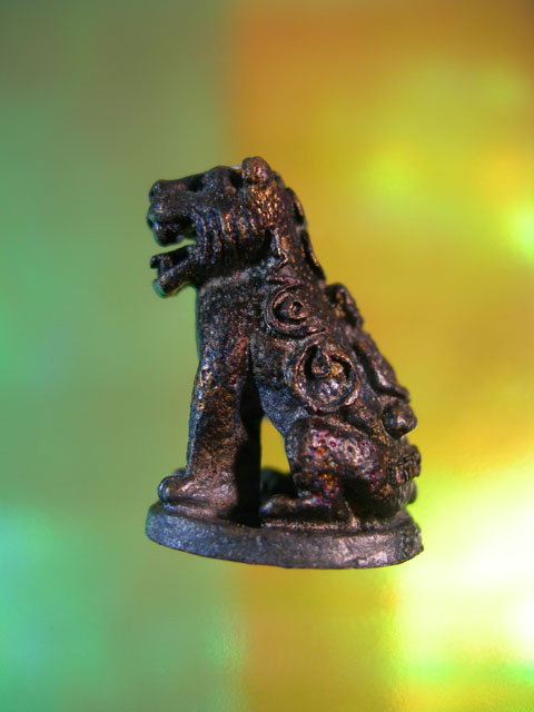 เสือมหาอำนาจ "พยัคฆ์คำราม" หลวงพ่อเกตุ วัดเกาะหลัก รุ่นแรก ปี 2531 เนื้อนวะ สภาพสวย 