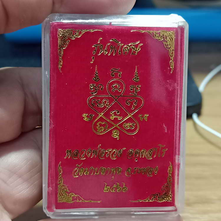 วัดสร้าง เหรียญหลังเต่า รุ่นพิเศษ 89 หลวงพ่อรวย วัดมาบตะพุด จ.ระยอง ปี 2566 เนื้อทองทิพย์