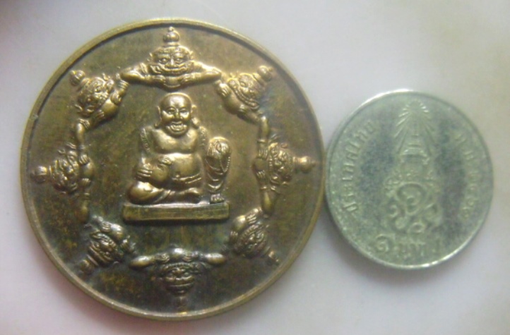 **เบา​ๆ**เหรียญพระสังกัจจายน์ หลังนางกวัก มงคลจักรวาลชัยมงคลศักดิ์สิทธิ์ วัดดอนกรรม สกลนคร ปี ๒๕๔๔**