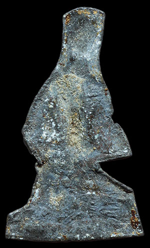 *พระกรุวัดเก๋งจีน ระยอง พิมพ์ภิกษุณี เนื้อชินตะกั่วสนิมแดง(ขวา)*