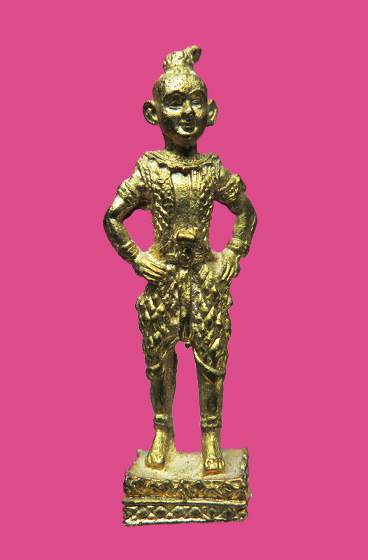 กุมารทอง (เทพ) พิมพ์ใหญ่ หลวงพ่อ จรัส วัดฤษีนุตจรัสวงค์ษาราม พร้อมกล่องเดิม (ยุคต้น)