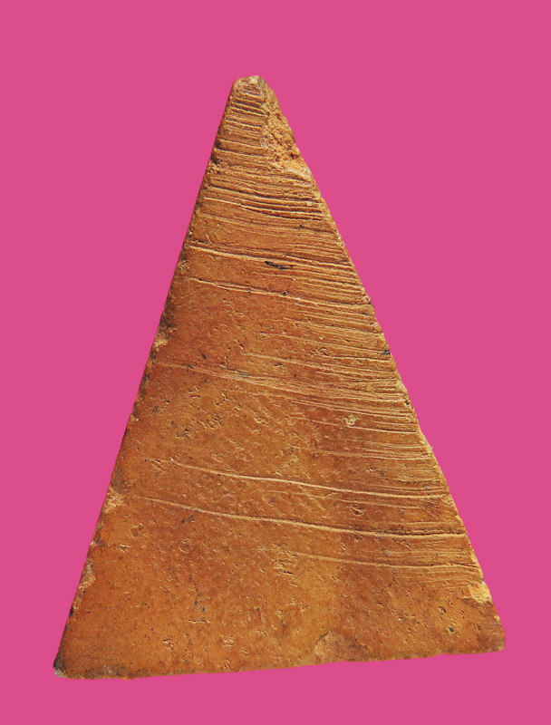 สมเด็จหน้าจั่ว เนื้อดิน หลวงปู่เผือก วัดกิ่งแก้ว