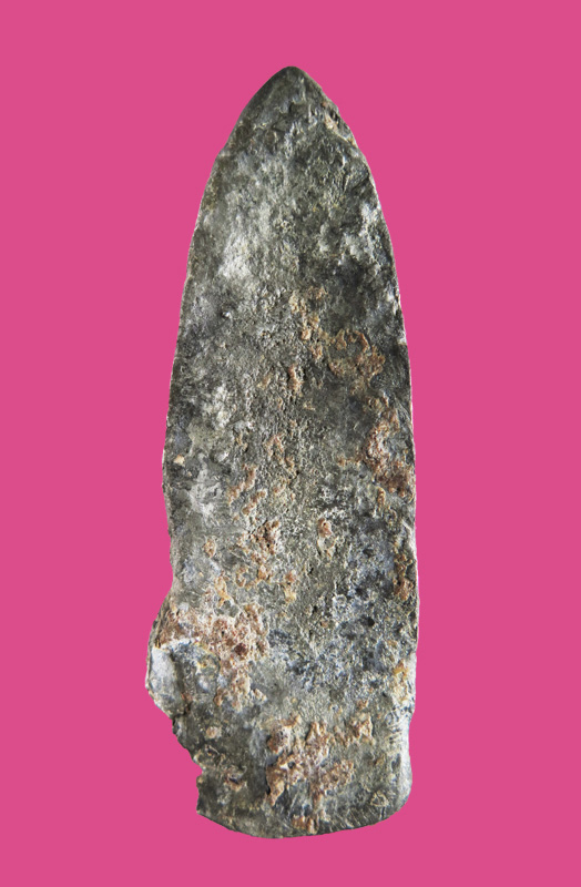 พระกำแพงลีลา ฐานบัว เนื้อชินเงิน 