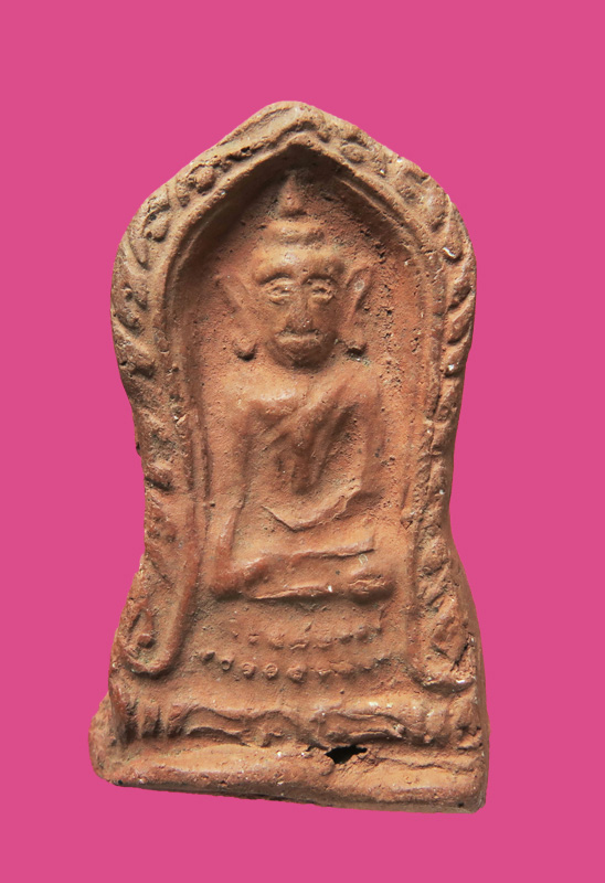 พระขุนแผนหลวงพ่อเต้า วัดเกาะวังไทร  เนื้อดินผสมผง ปี 2496