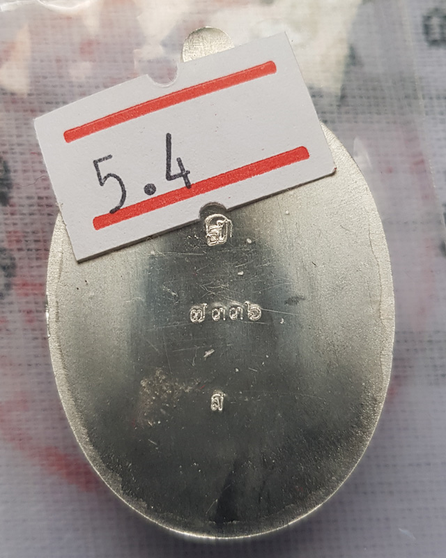 หลวงพ่อพัฒน์ ปุญญกาโม วัดห้วยด้วน นครสวรรค์ รุ่นเจริญพรกลาง พิมพ์เต็มองค์ขอบเรียบ เนื้อปีกเครื่องบิน