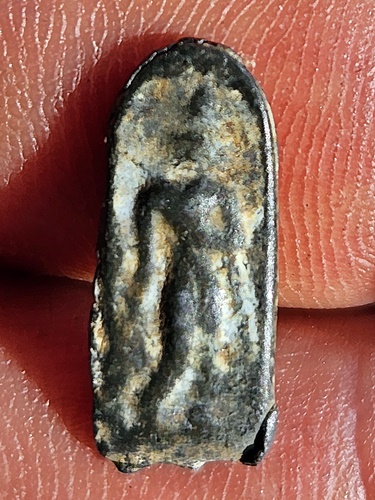 พระพิจิตร เม็ดข้าวเม่า พิมพ์ ลีลา 2 หน้า เนื้อชิน