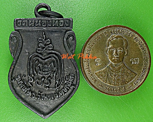 เหรียญหล่อหลวงพ่อเชื่อม วัดหนองทอง พิษณุโลก .E425.