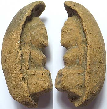 *พระถ้ำเสือ กรุใหม่วัดเขาดีสลัก สุพรรณบุรี เนื้อดิน พิมพ์ใหญ่*