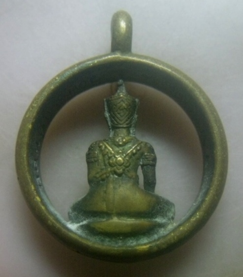 **เบาๆ**เหรียญหล่อพระพุทธนฤมิตรรัตนชนะมาร หลวงพ่อทองกลึง วัดเจดีย์หอย จ.ปทุมธานี**ข้างยันต์ สวยๆ