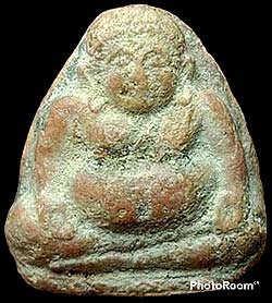 พระสังกัจจายน์ หลังยันต์ เนื้อผง