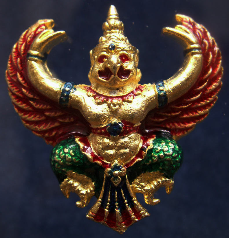 สวยดั่งทอง...พญาครุฑ พิธียกครุฑพ่าห์ ศาลจ.เบตง พ.ศ. 2555 เนื้อทองเหลืองกะไหล่ทองลงยา (9)