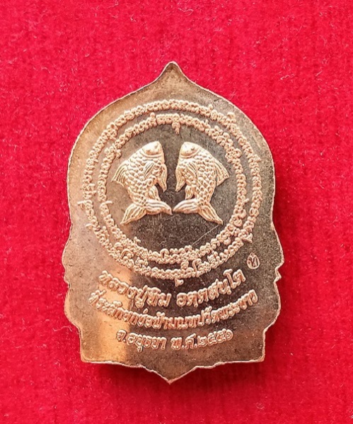 เหรียญเสมาหน้าวัว ที่ระลึกยกช่อฟ้ามณฑป หลวงปู่ทิม วัดพระขาว อยุธยา ปี51...เคาะเดียวแดง...