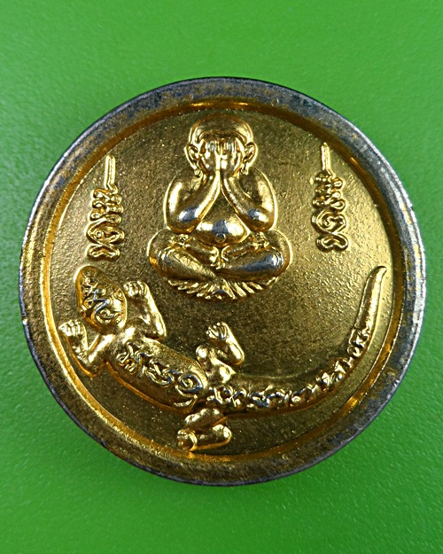 เหรียญปิดตา-จิ้งจก วัดพฤกษะวัน พิจิตร .2372.