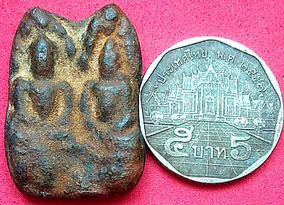 *นาคปรกคู่ สองหน้า เนื้อชิน*