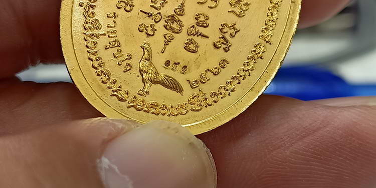 เหรียญมหามงคล รวยสุขใจ ฉลองอายุ 99 ปี หลวงพ่อพัฒน์ วัดห้วยด้วน จ.นครสวรรค์ ปี 2563 เนื้อทองทิพย์