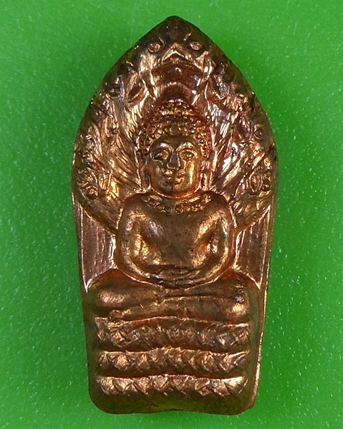 พระปรกใบมะขามหลวงพ่อเพชร วัดบ้านกรับ กาญจนบุรี .2786.