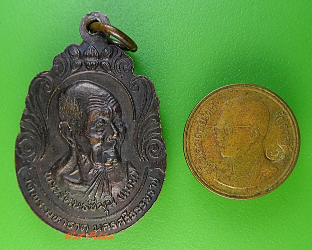 เหรียญหลวงพ่อม่วง วัดท่าโพธิ์ หลังหลวงพ่อแบน วัดพระมหาธาตุ นครศรีธรรมราช .3107.