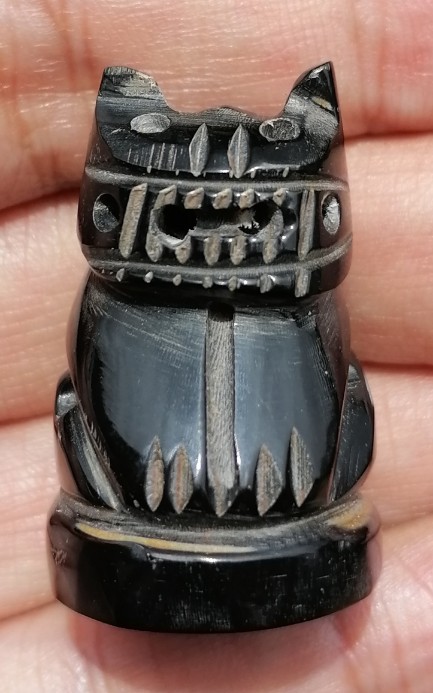 เสือหลวงพ่อเปิ่น รุ่นไตรมาส 44 เนื้อเขาควายแกะ อุดกริ่ง วัดบางพระ จ.นครปฐม ปี 2544 เคาะเดียว   