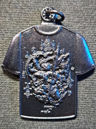 เสื้อเกราะนักรบชุดดำ หนุมานนำโชคเหนือเมฆ คุ้มภัย หลวปู่ศิลา จัดสร้างโดยกรมทหารพราน ค่ายปักธงชัย 68 