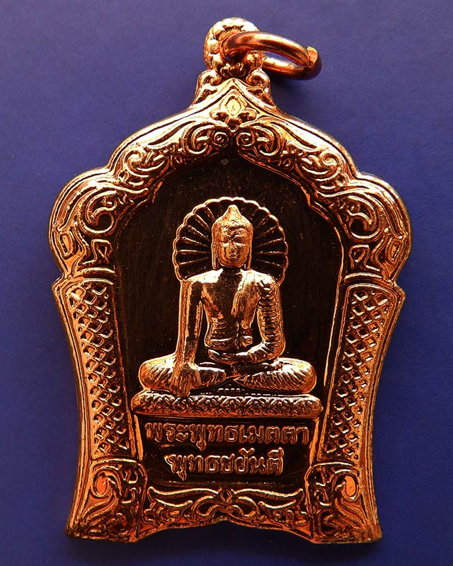 5.พร้อมกัน 2 เหรียญ..เหรียญทองแดงขัดเงา พระพุทธเมตตาประจำจังหวัดตรัง+ประจวบฯ ฉลองพุทธชยันตี 2600 ปี 