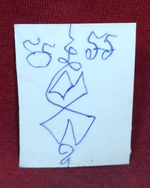 รูปถ่ายสมเด็จพระพุฒาจารย์(โต พรหมรังษี) วัดระฆังฯ ขนาด1.5นิ้ว หลังจารยันต์หมึก