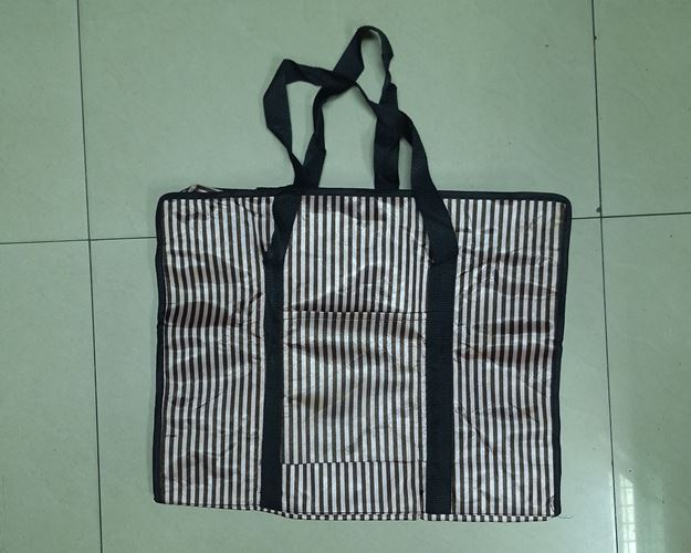 (ปิด59-) กระเป๋ากระสอบหูหิ้ว-มีซิป กันน้ำได้ ขนาด 5x10x12.5นิ้ว (สภาพไม่ได้ใช้)