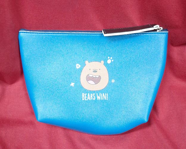 (ปิด39-) กระเป๋าซิป WE BARE BEARS 8.7x6.5นิ้ว (สภาพไม่ได้ใช้)