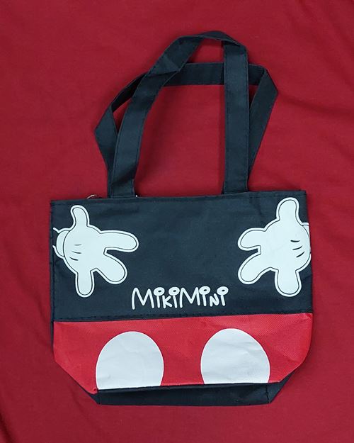 (ปิด49-) กระเป๋าผ้า มิ้กกี้เม้าส์ 8x10นิ้ว (สภาพไม่ได้ใช้)