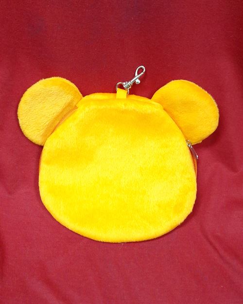 (ปิด39-) กระเป๋าผ้าเนื้อนุ่มรูปหน้าเสือ ใส่แผ่นซีดี (สภาพไม่ได้ใช้)