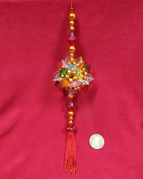 (ปิด69-)พู่ห้อยสไตล์จีน แขวนหน้ารถ (สภาพไม่ได้ใช้)