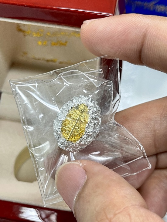 ประคำโทน พุทธศิลป์ รุ่น ๑ เนื้อเงิน องค์ทองคำ หมายเลข 1461 "ราคาต่ำกว่าจอง"