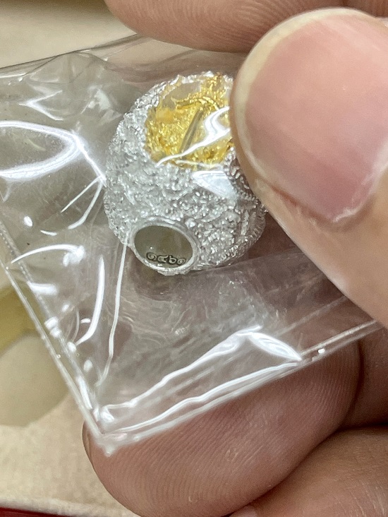 ประคำโทน พุทธศิลป์ รุ่น ๑ เนื้อเงิน องค์ทองคำ หมายเลข 1461 "ราคาต่ำกว่าจอง"